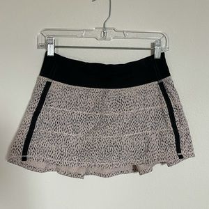 Lululemon Pink & Black Leopard Print Skort